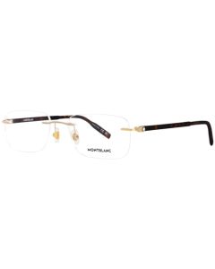 anteojos graduadas Montblanc MB 0221 O- 006 / Havana, Dorado/Transparente/Havana, 59/22/150