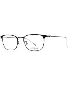 anteojos de sol Montblanc MB 0192 O- 003 Gunmetal/Transparente, Negro bronce de cañón, 53