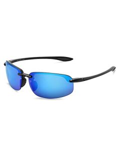 JULI Gafas de sol deportivas para hombres mujeres Tr90 Marco sin montura para correr pesca béisbol conducción 8001