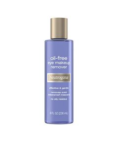 Neutrogena Gentle Oil-Free Eye Makeup Remover & Cleanser for Sensitive Eyes, Non-Greasy Makeup Remover, Removes Waterproof Mascara, Dermatologist & Ophthalmologist Tested, 8.0 fl. oz.