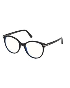 Tom Ford FT5742-B 001 Women's Shiny Black Plastic Frame Eyeglasses
