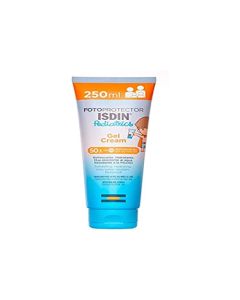 ISDIN Fotoprotector Pediatrics Gel Cream SPF 50+, Protector Solar Corporal para niños y bebes, El todoterreno de los fotoprotectores para la piel frágil del niño, 250 ml