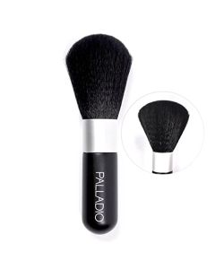 Brocha de Bronceador Palladio, Extra Grande, Efecto Natural, Suave en la Piel, Mezcla Impecable de Polvo, Acabado Suave, Cerdas Sintéticas Naturales, Sensación Suave, Agarre Cómodo.