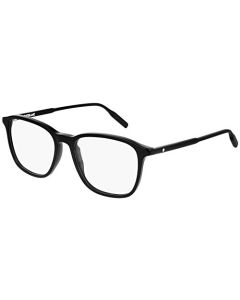 Mont Blanc MB0085O BLACK 52/17/150 gafas para hombre, Negro, 52