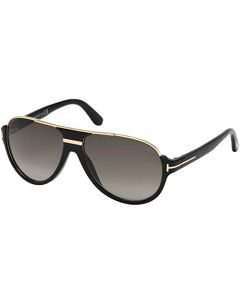 Tom Ford 0334S 01P Black and Gold Dimitry Aviator Sunglasses Lens Category 3