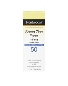 Neutrogena Sheer Zinc Dry-Touch SPF 30 protector solar, SPF 50, NA, 2 Fl. Oz (Pack of 1)