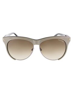 Tom Ford FT0365 38B Women's Grey Bronze Cat Eye Frame Sunglasses