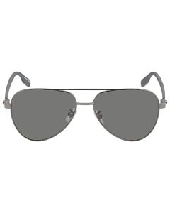 Montblanc anteojos de sol aviador MB0182S 002 Ruthenio/Gunmetal 59mm 182, Gunmetal Grey Grey