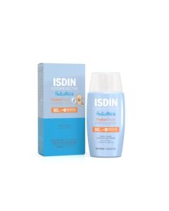 ISDIN fotoprotector fusion fluid mineral baby pediatrics spf 50, protector solar facial 100% mineral para la piel del nino y bebe, 50ml