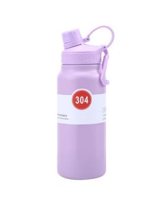 25 botellas de agua de 32 onzas con pajita de acero inoxidable aislado con asa, doble pared al aspiradora, última intervensión de BPA, mantiene frío y caliente, boca ancha, para deportes al aire