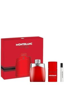 Mont Blanc Legend Red Set Hombre (EDP 3.3 Oz + EDP 0.25 Oz + Desodorante Stick 2.5 Oz), Natural