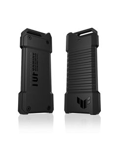 ASUS TUF Gaming A1 - Carcasa Externa M.2 NVMe SATA PCIe SSD - USB-C, M.2 Q-Latch para una fácil instalación, Resistencia a caídas, Resistencia al Agua y Polvo IP68, Soporte para PS5 y Xbox, Negro