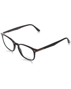 anteojos graduadas Tom Ford FT 5505 001 Shiny Black, Rose Gold"t" Logo, 52-19-145, Negro -, 52-19-145