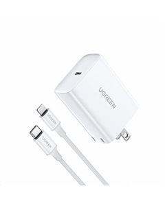 UGREEN 20W Cargador USB C con 1M Cable USB C a Lightning, Cargador de Pared Tipo C Portátil Compatible con iPhone 14 13 Pro Max/12 Pro/11 Pro, iPad 2020, Galaxy S21 Ultra/S20 Ultra, iPad Pro