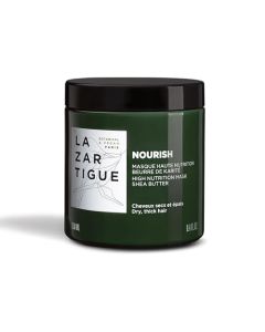 Lazartigue Nourish Mask - Moisturizing, Conditioning Treatment With Coconut Oil And Shea Butter - Non-Greasy, Easy Rinse, Super Creamy Formula - 100% Vegan, Sulfate And Silicone Free - 1.7 Oz