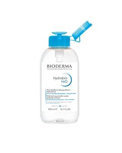 Bioderma Hydrabio H2O Hydrating Micellar Cleansing Water and Makeup Removing Solution for Dehydrated Sensitive Skin - Face and Eyes