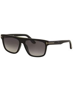 anteojos de sol Tom Ford FT 0628 Cecilio- 02 01B negro brillante/degradado humo, 57-15-145, Negro -, 57-15-145