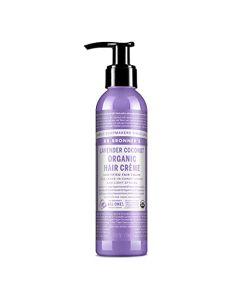 Dr. Bronner's | Crema orgánica hidratante para peinar, con aceite natural de lavanda, ayuda a fijar ligeramente, aporta brillo y suavidad