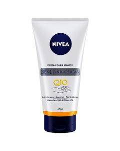 NIVEA Nivea Crema De Manos Anti-arrugas Q10 75ml, color, 75 ml, pack of/paquete de