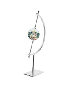 LABRIMP - Soporte de exhibición para adornos, calibradores, acero inoxidable, color plateado