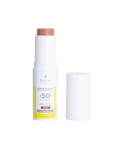 ENVERA | Protector Solar Facial en Barra con Color Peachy FPS 50+ UVA/UVB, PA++++ | 10gr | Bloqueador Solar y Color para Mejillas, Párpados, Labios | Skincare Vegano
