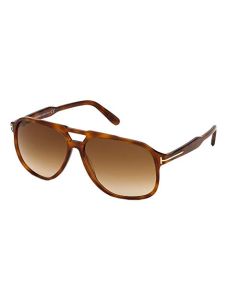 anteojos de sol Tom Ford Raoul (FT-0753-S 53F) Havana Miel - Lentes café degradado