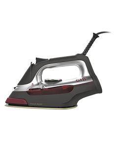 CHI Steam Plancha de Vapor 2 en 1 y vaporizador Vertical para Ropa con SteamShot Lente para Ropa con Suela infundida de Titanio, 1200 vatios, Cable de 10 pies (13108), Mediano
