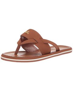 Lauren Ralph Lauren Rosalind Sandalia, Tan Nubuck Pu, 24 cm