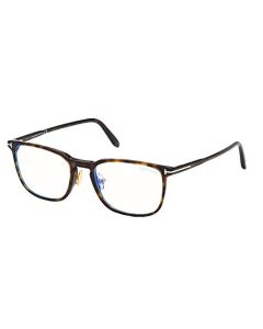 Tom Ford FT 5699-B 052 Dark Havana - Gafas cuadradas de plástico (55 mm)