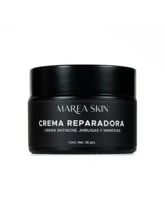 Crema Reparadora con Vitamina E, Orgánico Certificado , Anti Arrugas, Anti Acne, Anti Manchas, Libre de Parabenos y Fragancias, Humectante Facial Orgánico | 90 Días de Garantía | Marea Skin | Club Marea