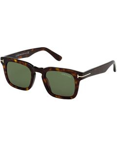 Tom Ford FT0751 Dark Havana - anteojos de sol cuadradas para hombre (50 mm)