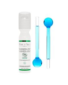 Contorno de Ojos Roll-On + Crio Esferas Marie d’Argan, Natural, Orgánico, Vegano, Antiedad, Antiarrugas, Disminuye Bolsas y Patas de Gallo, Desinflama