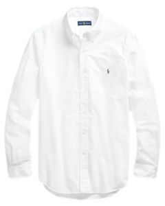POLO RALPH LAUREN - Camisa Oxford clásica de manga larga para hombre, Ralph Lauren Bsr Blanco, XX-Large