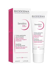 Bioderma | Sensibio Ds+ Crema Purificante Suave 40 Ml | Crema Purificante para Pieles Sensibles con Rojeces y Escamas