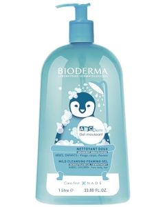 Bioderma ABCDerm Gel Limpiador Espumoso para Bebés - 33.8 fl. oz.