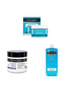 NEUTROGENA Hidratante Facial Hydro Boost Water gel 50 g + atante Facial Reparador Nocturno Neutrogena Face Care Intensive Colageno 100g + oral en gel Neutrogena Hydro Boost Ácido Hialurónico 400 ml