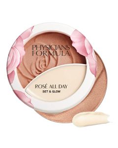 Physicians Formula Rosé All Day Set & Glow Highlighter Face Makeup Powder Sunlit Glow