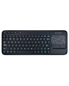 Logitech K400 - Teclado táctil inalámbrico con almohadilla táctil multitáctil integrada, color negro (reacondicionado certificado)