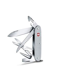 Victorinox Navaja Farmer X Alox Estriado, 10 Usos, Plata