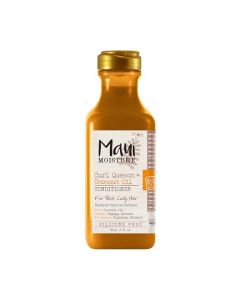 Maui Moisture - Acondicionador de aceite de coco Curl Quench +, 13 onzas, sin silicona, ideal para cabello grueso y rizado, define, desenreda y elimina el encrespamiento
