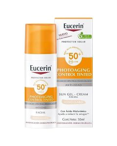 Eucerin Protector solar facial FPS 50+ CC Cream tono claro, Sun Creme, 50ml