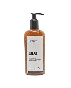 Bizenza - Gel Fijador de Linaza para Cabello - Activador de Rizos, Combate el Encrespamiento, Fortalece e Hidrata el Cabello - 250 ml