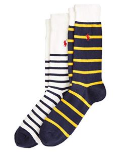 Polo Ralph Lauren Men's Striped Trouser Sock 2-Pack Size 10-13