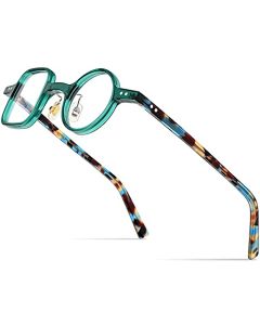 HEPIDEM - anteojos de acetato para hombre, izquierda, cuadrada, derecha, redonda, clásico, retro, ópticas