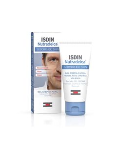ISDIN Nutradeica - Gel-crema facial indicado para el tratamiento del exceso de sebo, descamación, picor y eritema de la piel seborreica facial, 50 ml