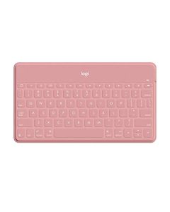 Logitech Keys-to-Go - Teclado Bluetooth superdelgado y súper ligero para iPhone, iPad, Mac y Apple TV, incluyendo iPad Air de 5ª generación (2022), color rosa rubor (reacondicionado)