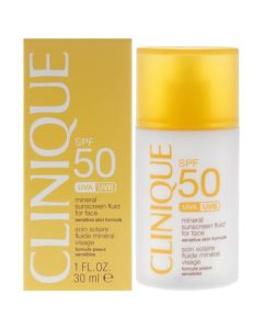 Clinique Broad Spectrum, Spf 50, Mineral Sunscreen Face Fluid For Women, 1 Ounce