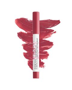 Physicians Formula Rosé Kiss All Day - Lápiz labial brillante para todo el día, color rojo rubor malva, aprobado por dermatólogos, agua de rosas, rico en antioxidantes, vitamina C, no se seca