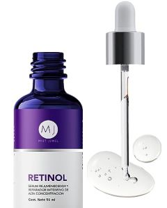 MIST JEWEL Serum Facial Retinol (Vit A), Ácido hialurónico, Vitamina C, Vit E, B5, hidratante y reparador | Suero para hombres y mujeres Anti manchas Nocturno, cuidado facial iluminador e hidratante de alta efectividad 50ml