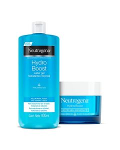 Kit Neutrogena Hydroboost Ácido Hialurónico (Crema Hidratante Facial en Gel 50 g + Crema Corporal en Gel 400 ml)